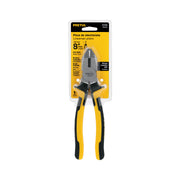 Pinza p/electricista 8' uso rudo, Comfort Grip, PRETUL