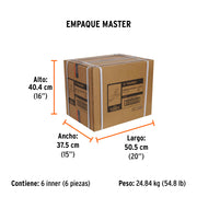 Cepillo para carpintero #6 base estriada, TRUPER