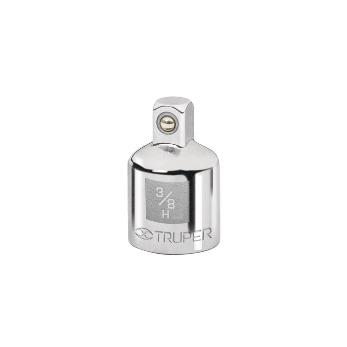 Adaptador para matraca de cuadro 3/8' a cuadro 1/4', TRUPER