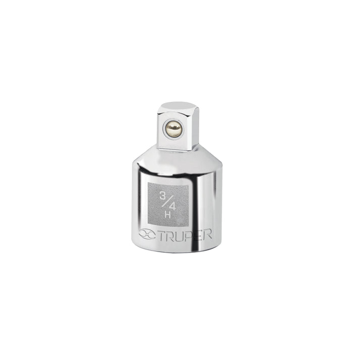 Adaptador para matraca de cuadro 3/4' a cuadro 1/2', TRUPER