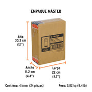 Adaptador para matraca de cuadro 3/4' a cuadro 1/2', TRUPER