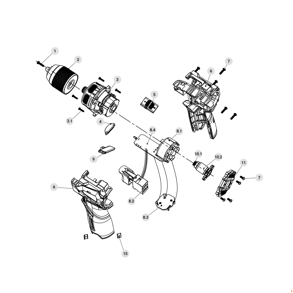 Taladro/destornillador 3/8', 12V, 1 batería 2Ah, TRUPER PRO