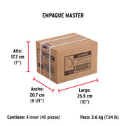 Bolsa con 10 abrazaderas mini, sin fin #6, 1/2 - 3/4', FIERO