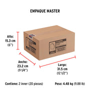 Bolsa con 10 abrazaderas sin fin #12, 5/8 - 1-1/4', FIERO