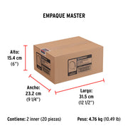 Bolsa con 10 abrazaderas sin fin #16, 3/4 - 1-1/2', FIERO