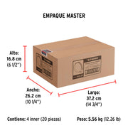 Bolsa con 10 abrazaderas sin fin #24, 1-1/4 - 2', FIERO