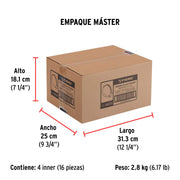 Bolsa con 5 abrazaderas sin fin #32, 1-9/16 - 2-1/2', FIERO