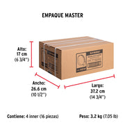 Bolsa con 5 abrazaderas sin fin #44, 2-5/8 - 3-1/4', FIERO