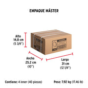Bolsa con 10 abrazaderas sin fin # 4, 3/8 - 5/8', FIERO