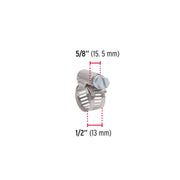 Bolsa con 10 abrazaderas sin fin # 4, 3/8 - 5/8', FIERO