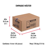 Bolsa con 10 abrazaderas sin fin # 6, 1/2 - 3/4', FIERO
