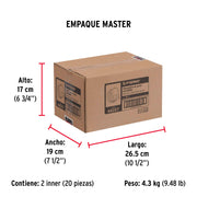 Bolsa con 10 abrazaderas sin fin #7, 9/16 - 1-1/16', FIERO