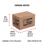 Bolsa con 10 abrazaderas sin fin # 8, 5/8 - 7/8', FIERO