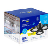 Lámpara LED 50W 6500K con 3 paneles abatibles, VOLTECK