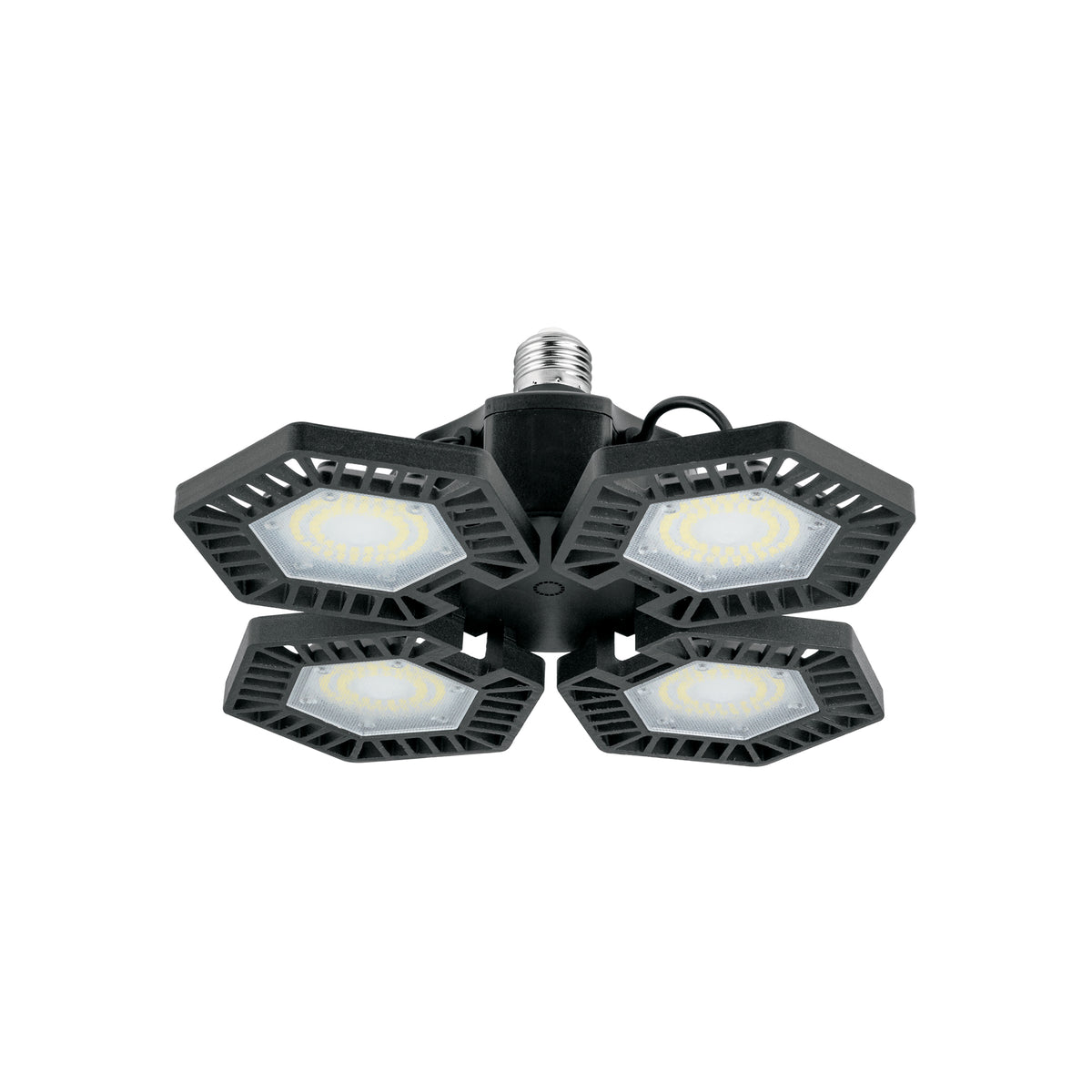 Lámpara LED 100W 6500K con 4 paneles abatibles, VOLTECK
