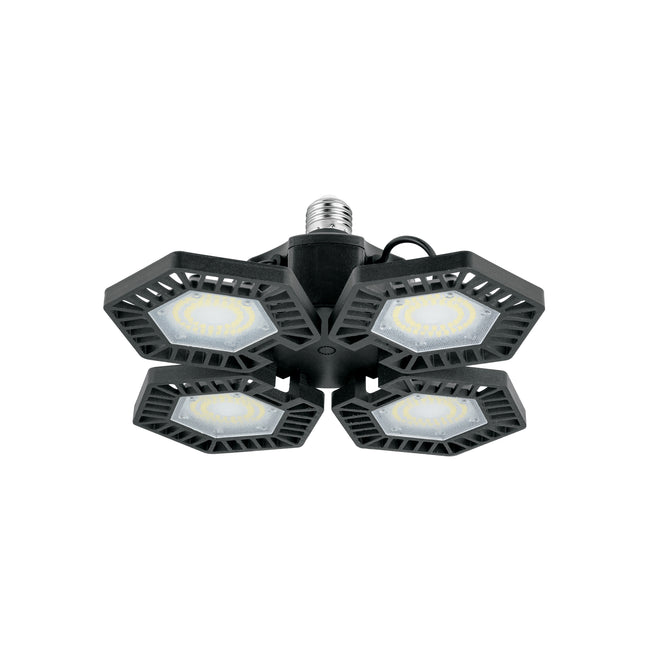 Lámpara LED 100W 6500K con 4 paneles abatibles, VOLTECK