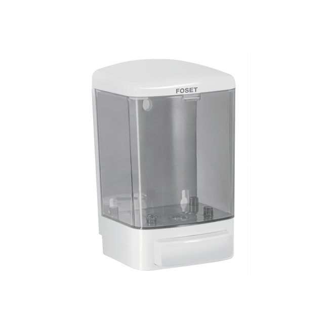 Dosificador para jabón líquido, blanco, FOSET BASIC