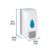 Dosificador de ABS para jabón espuma, blanco, FOSET