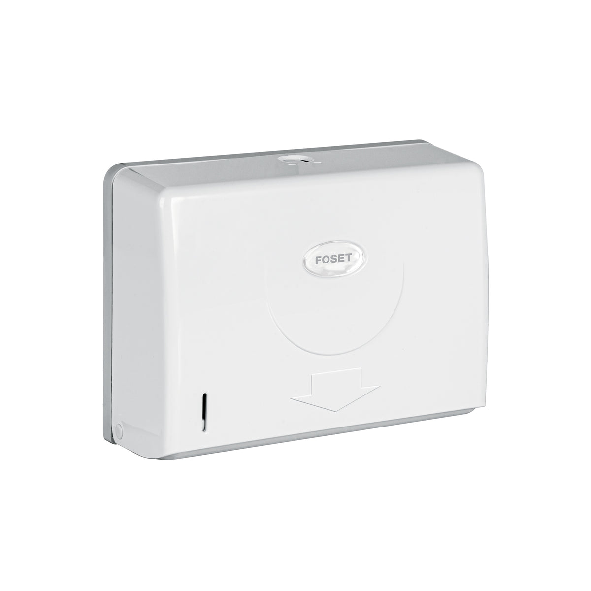 Dispensador chico para toallas de papel, blanco, FOSET BASIC