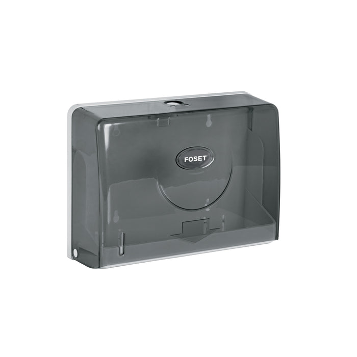 Dispensador chico para toallas de papel, humo, FOSET BASIC