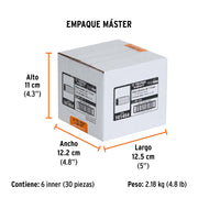 Disco para corte de metal 4-1/2' tipo 41, TRUPER EXPERT