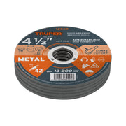 Disco Tipo 42 de 4-1/2' x 3.2 mm para corte de metal, TRUPER