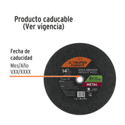 Disco Tipo 41 de 14' x 3.4 mm para corte de metal, EXPERT