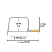 Arco calador con 5 seguetas de 6-1/2', PRETUL