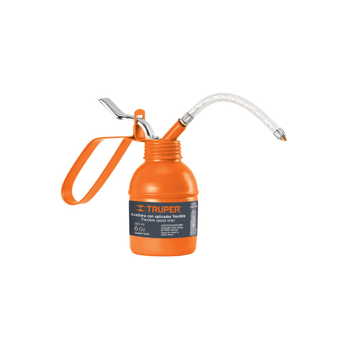 Aceitera de 180 ml (6 oz) con aplicador flexible, TRUPER