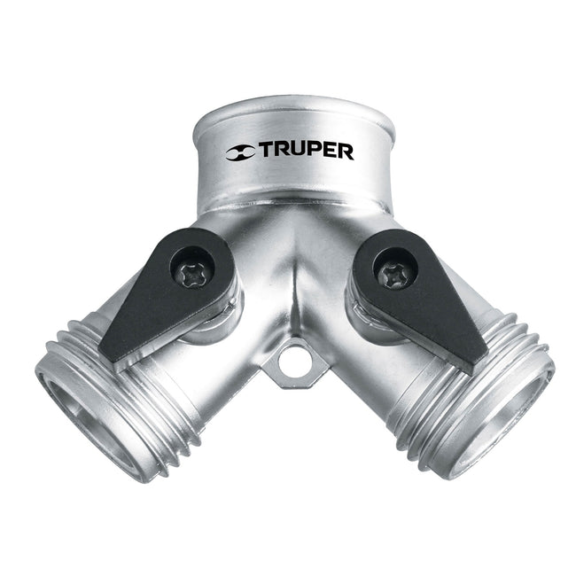 Conector 'Y' 3/4' metálico para manguera, TRUPER