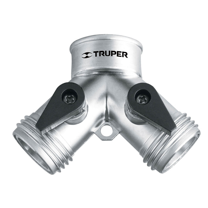 Conector 'Y' 3/4' metálico para manguera, TRUPER