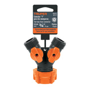 Conector 'Y' 3/4' plástico con tuerca móvil p/manguera