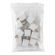 Adaptador 3 a 2, blanco, a granel, VOLTECK