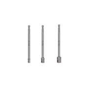 Juego de 3 adaptadores largos para dados de 1/4, 3/8 y 1/2'