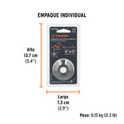 Adaptador para discos abrasivos 4' y 4-1/2', tipo 42, 5/8-11