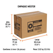Adaptador para discos abrasivos 4' y 4-1/2', tipo 42, 5/8-11