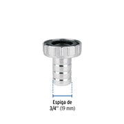 Adaptador de latón 1/2' para manguera, FOSET