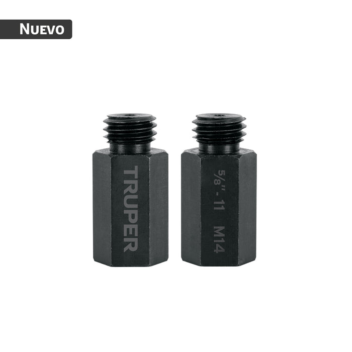 Juego 2 adaptadores para borlas doble cara, M14, TRUPER