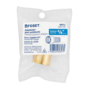 Adaptador hembra de latón 3/4' para manguera, FOSET