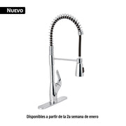 Monomando fregadero cromo, semi profesional, FOSET AERO