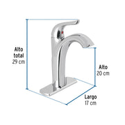 Monomando alto lavabo, cromo, FOSET AERO