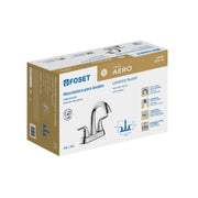 Mezcladora lavabo 4' cromo, cuello alto, palanca, FOSET AERO
