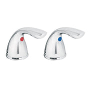 Juego 2 manerales palanca lavabo/fregadero, cromo, AERO