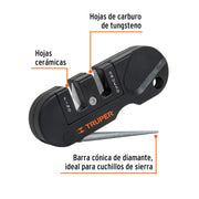 Afilador de cuchillos, de bolsillo, TRUPER
