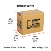 Adaptador de impacto 1/2' (H) x 3/8' (M), TRUPER