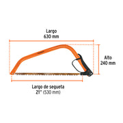 Arco jardinero tubular de 21', TRUPER
