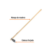 Azadón Lane No. 0 de 1.6 lb, mango madera de 54', TRUPER