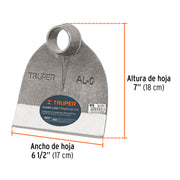 Azadón Lane No. 0 de 1.6 lb, sin mango, TRUPER