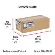 Bolsa con 144 alcayatas roscadas de 18 X 50, FIERO