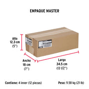 Bolsa con 144 alcayatas roscadas de 20 X 70, FIERO